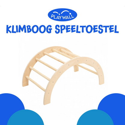 PLAYWALL Klimboog speeltoestel Klimrek hout