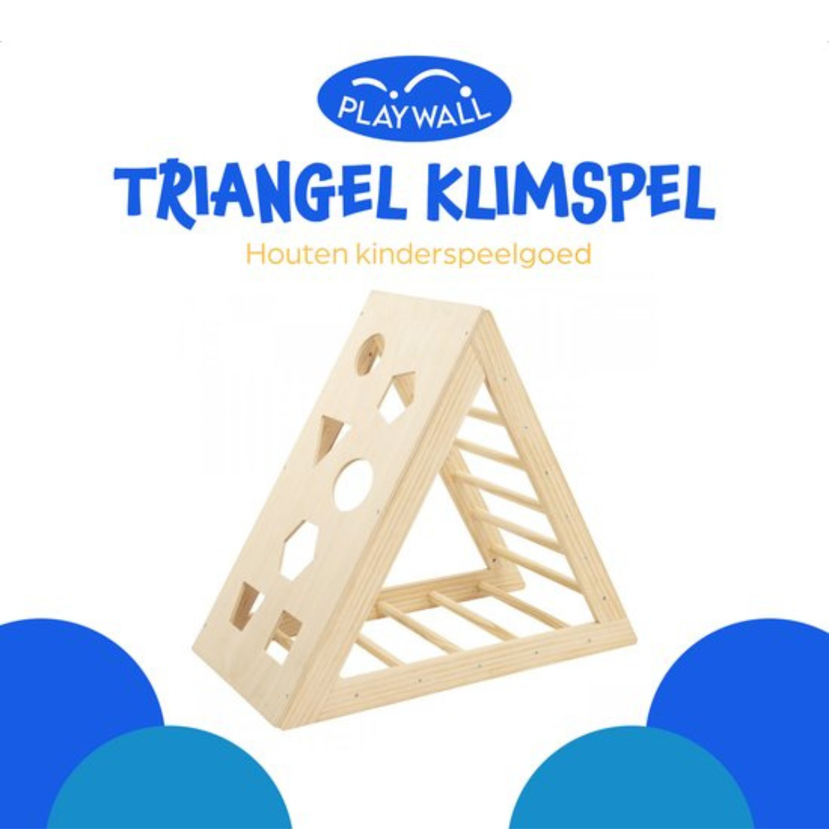 PLAYWALL Triangel klimspel Montessori klimrek hout