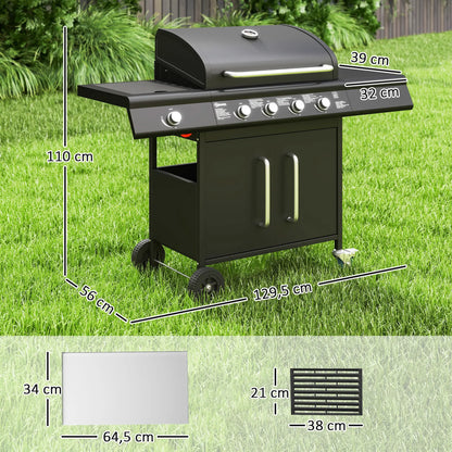 Nancy's Fenestrelle Barbecue - Gasbarbecue - BBQ - Grill - Zwart