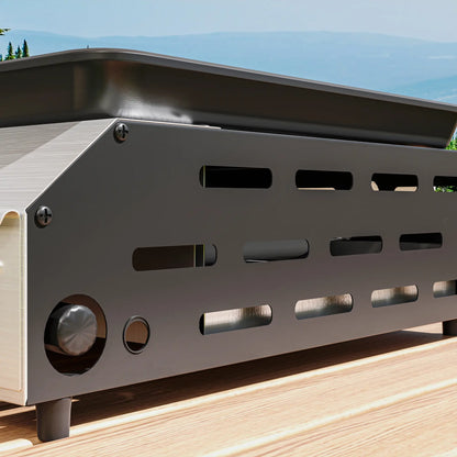 Nancy's Covigliaio Gasbarbecue - BBQ - Compact Formaat - Zilver / Zwart