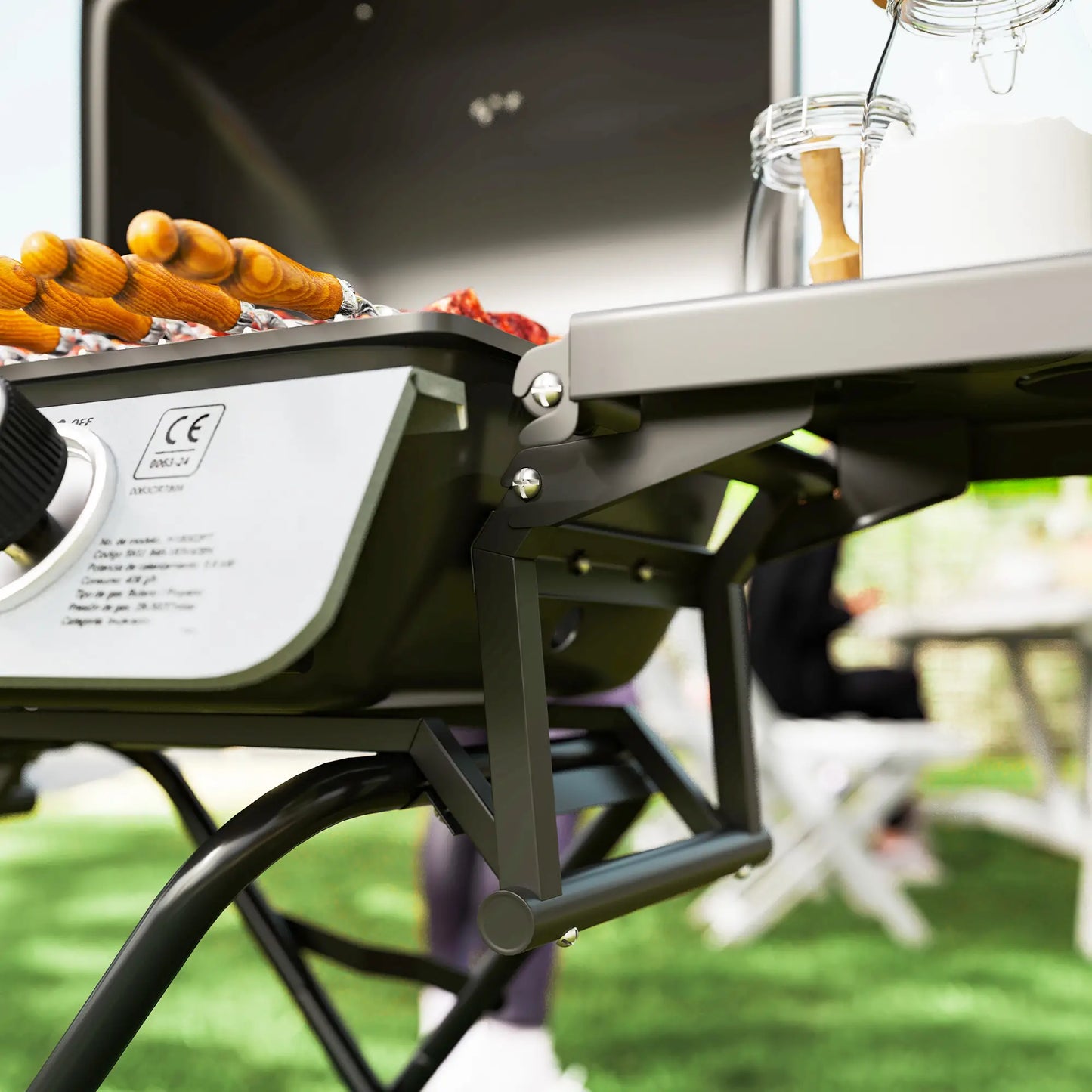 Nancy's Fermignano Barbecue - Gasbarbecue - BBQ - Camping Barbecue - Zwart