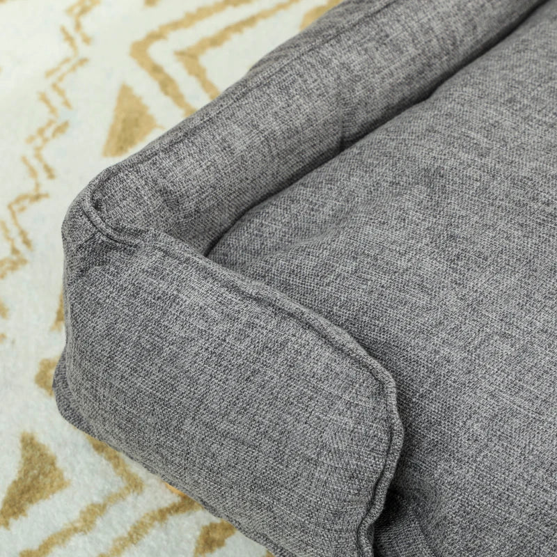 Nancy's Nurachi Hondenmand - Hondenbed - Hondenkussen - Hondensofa - Grijs - ± 95 x 65 x 25 cm