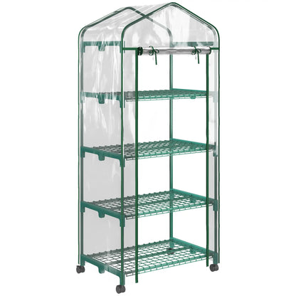 Nancy's Penafiel Foliekas - Broeikas - Kweekkas - Plantenkas - Minikas - Tuinkas - Transparant - ± 70 x 50 x 165 cm
