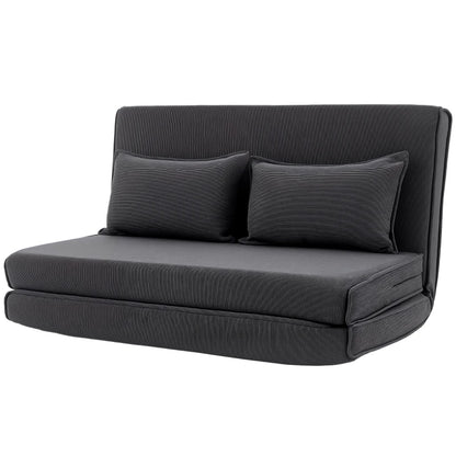 Nancy's Tavullia Slaapbank - Vloersofa - Verstelbare rugleuning - Donkergrijs - Corduroy