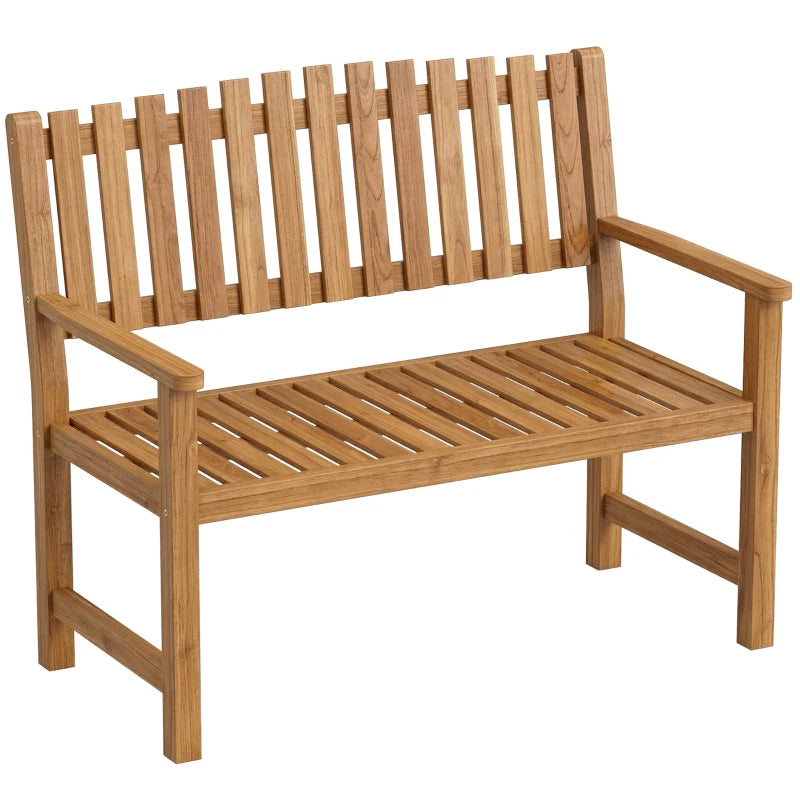 Nancy's Saltino Tuinbank - Parkbank - Bank voor buiten - Acaciahout - ± 110 x 65 x 90 cm
