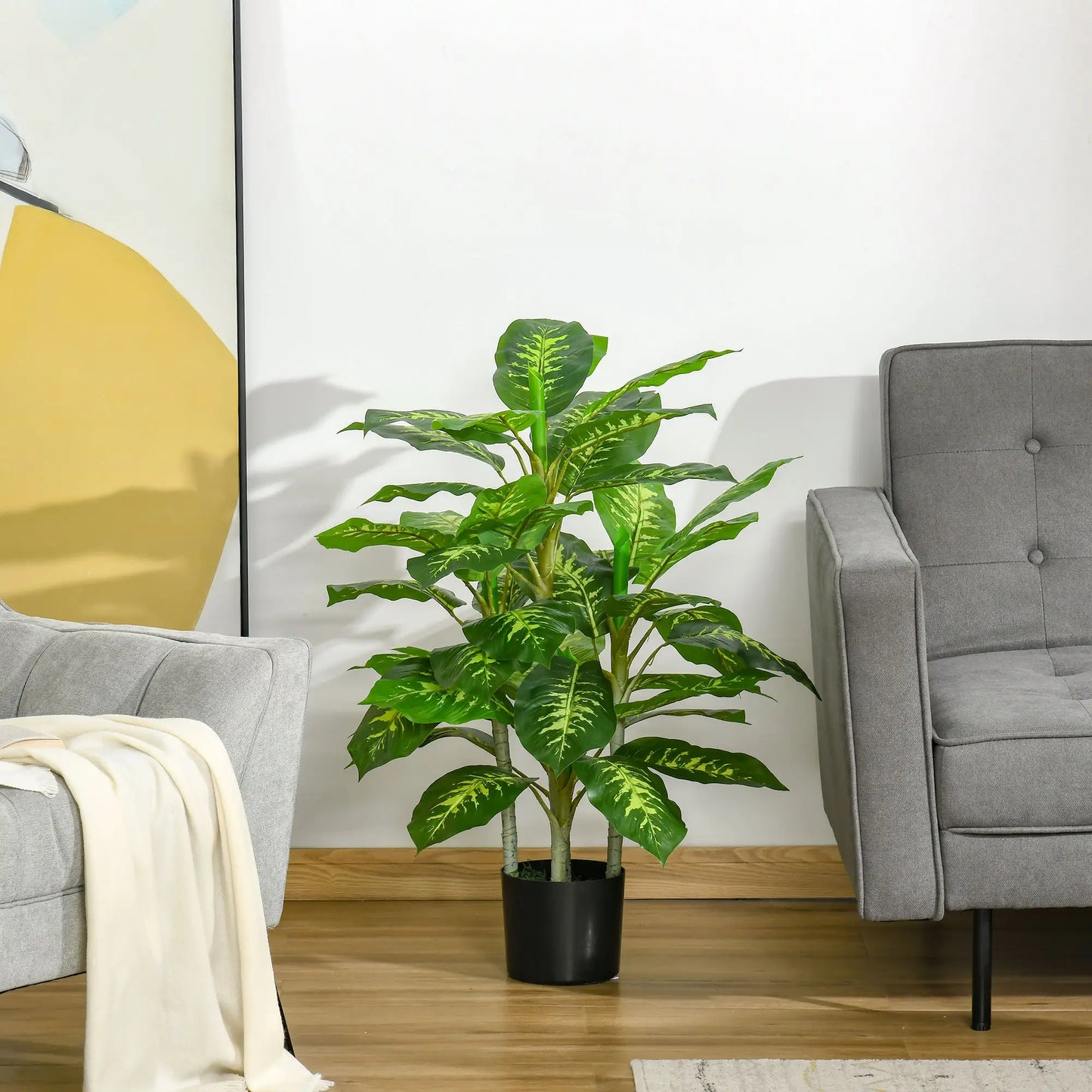 Nancy's Fiumaretta Kunstplant - Kunstboom - Groen - 95 cm hoog