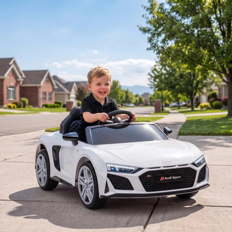 Nancy's Tonfano Elektrische auto voor kinderen - Kinderauto - Audi R8 voor kinderen - Wit