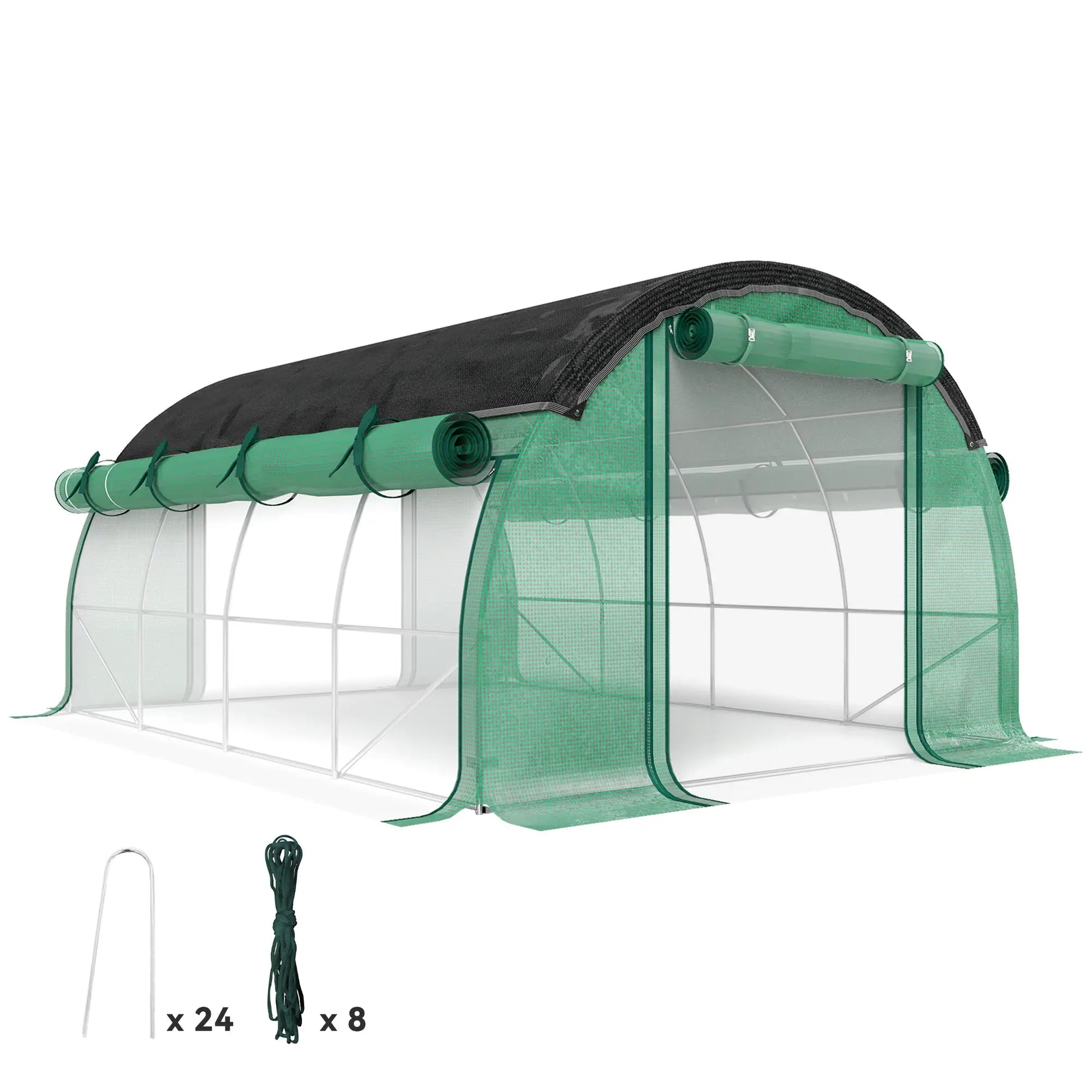 Nancy's Colares Tuinkas - Plantenkas - Kweekkas - Foliekas - Groen - ± 400 x 300 x 200 cm