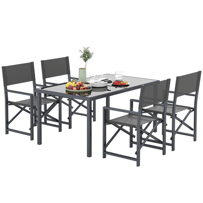 Nancy's Fonni Tuinset - Tuinmeubelset - 5-Delige set voor Buiten - Grijs