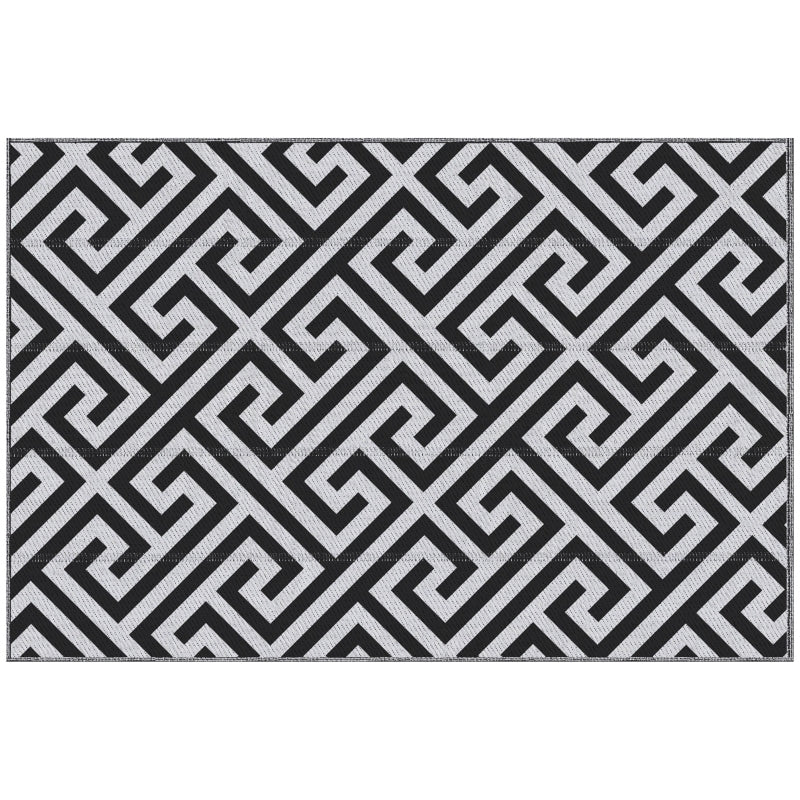 Nancy's Bavaro Outdoor Rug - Garden Carpet - Carpet - Garden Rug - Black / White - 121 x 182 cm