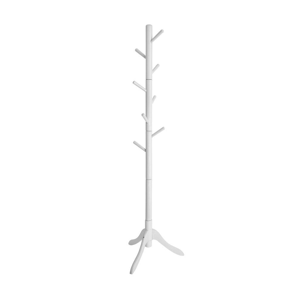 Nancy's Cazaville Standing coat rack - Tree-shaped - 8 Hooks - Rubberwood - White - ‎57 x 57 x 177 cm