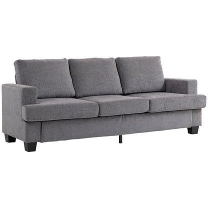 Nancy's Marcon 3-Zitsbank - Zitbank - Sofa - Grijs - Chenille - ± 215 x 80 x 90 cm