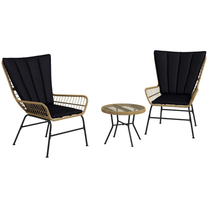 Nancy's Cambas Tuinset - Bistroset - Zitgroep - Tuinstoel - 3-Delige Tuin Set - Rotan