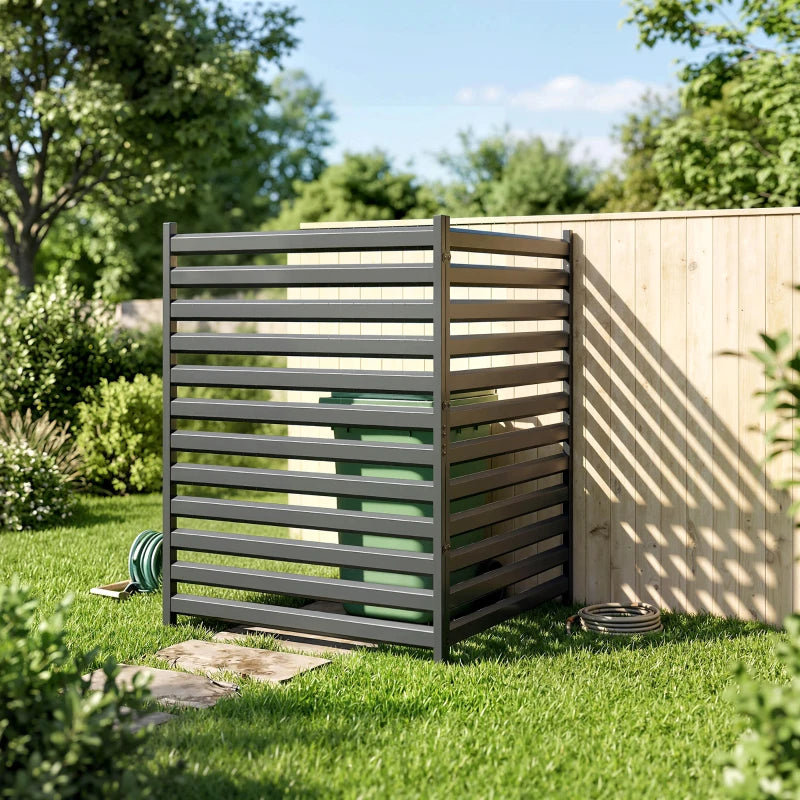 Nancy's Schignano Tuinscherm - Tuinomheining - Zichtschermhek - Pricacyhek - Zwart - Staal - 95 x 100 x 150 cm