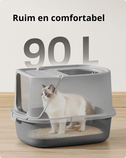 Nancy's Piadena Kattenbak - Katten Toilet - Katten WC - Grijs - ± 55 x 45 x 40 cm