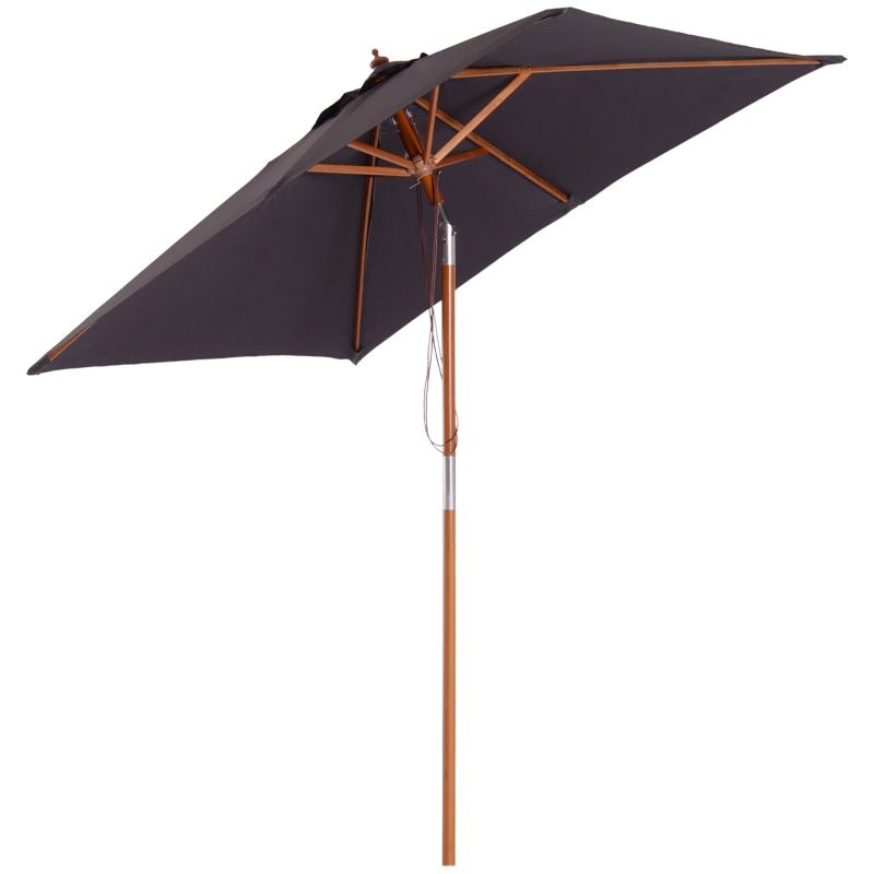 Nancy's Arvin Parasol - Garden parasol - Sun protection - Foldable - Dark gray - 200 x 150 cm