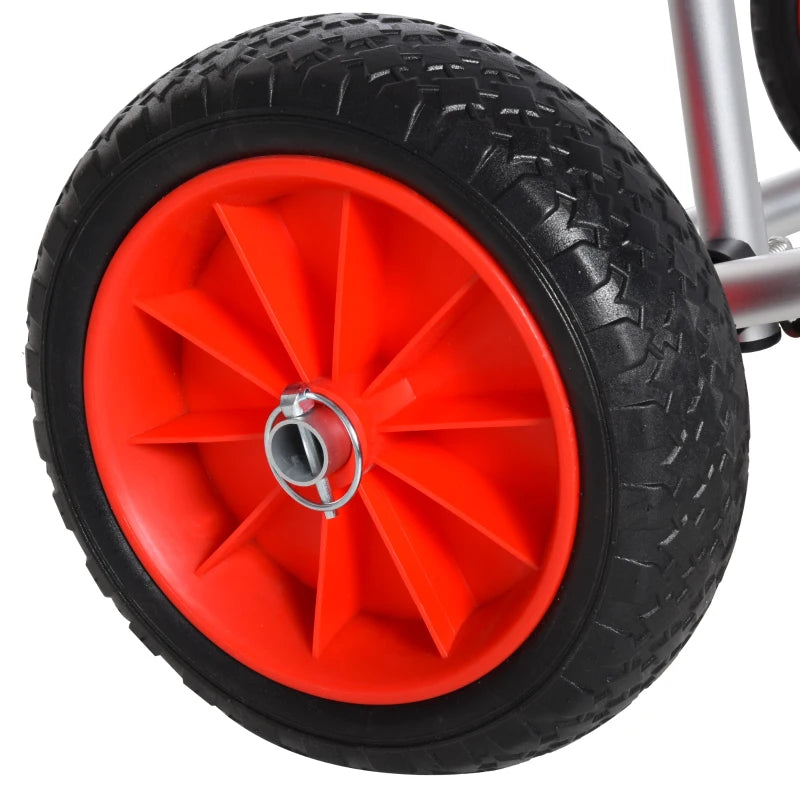 Nancy's Quara Kajakwagen - Kanowagen - Zilver - ± 70 x 45 x 40 cm