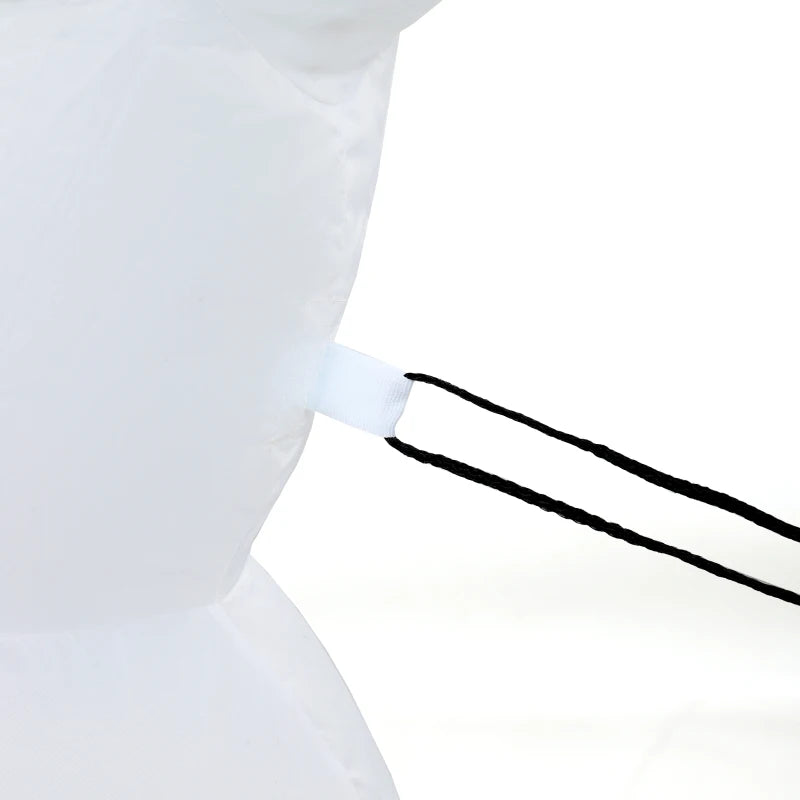 Nancy's Oriolo Opblaasbare Kerst Sneeuwpoppen - LED-Lampjes - Rood / Groen / Zwart - 165 x 80 x 180 cm