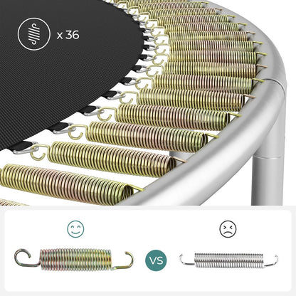 Nancy's Fiães Trampoline met Veiligheidsnet - Roze / Zwart - ± Ø 180 cm