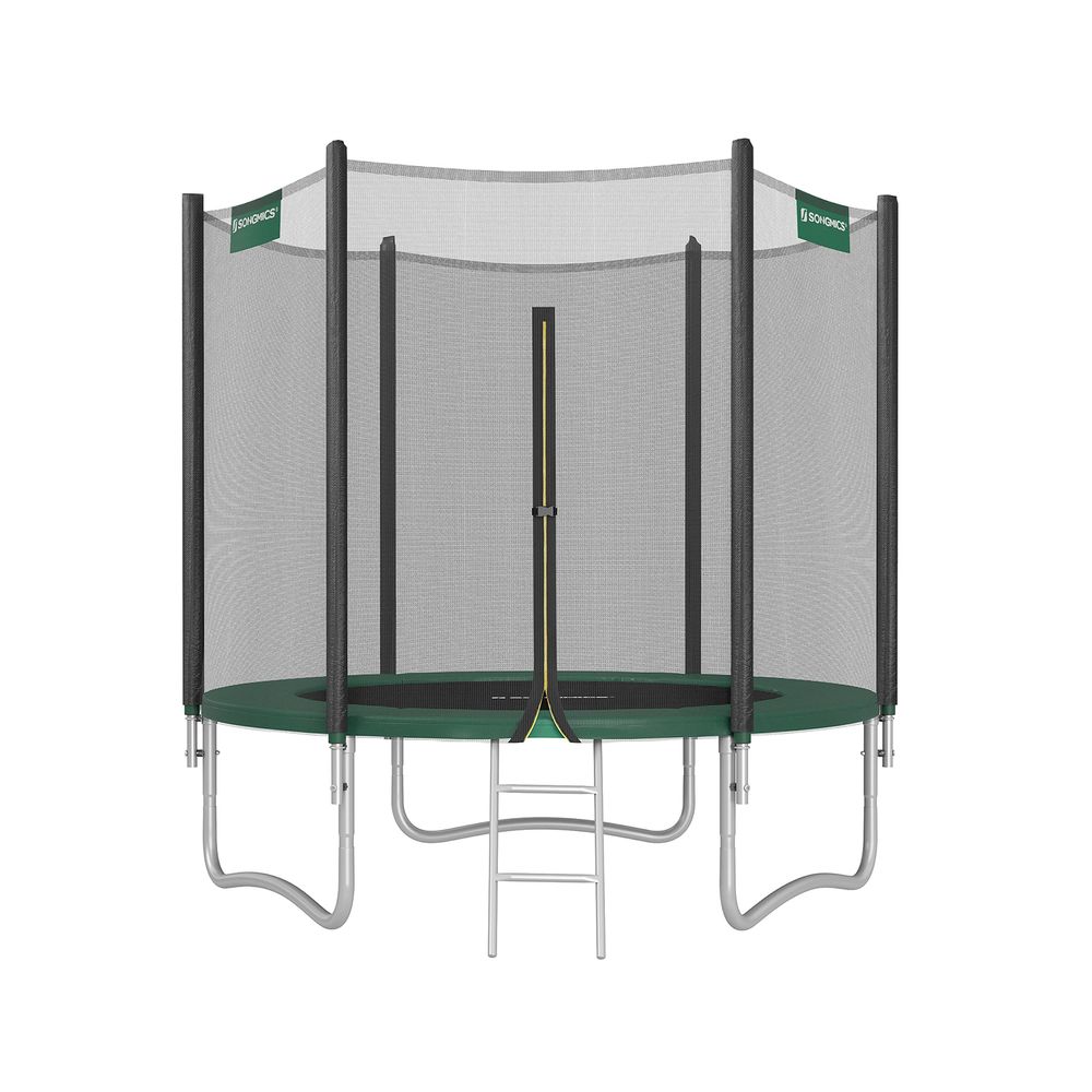 Nancy's Gião Trampoline met Veiligheidsnet - Groen / Zwart - ± Ø 245 cm