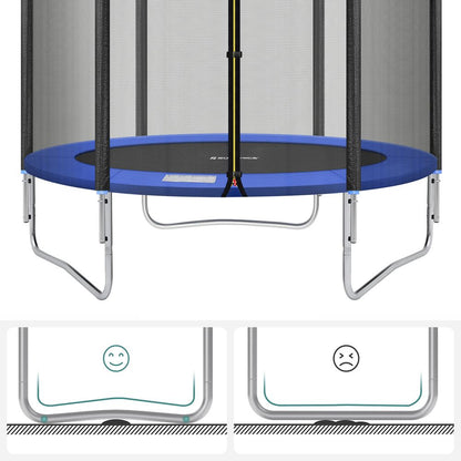 Nancy's Feira Trampoline met Veiligheidsnet - Zwart / Blauw - ± Ø 180 cm