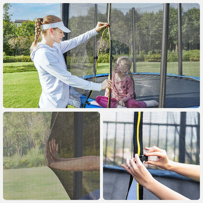 Nancy's Feira Trampoline met Veiligheidsnet - Zwart / Blauw - ± Ø 180 cm