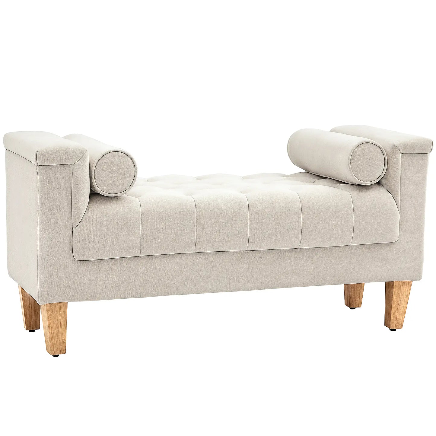Nancy's Feteiras Bankje - Gangbankje - Zitbankje - Beige - Chenille - ± 1150 x 45 x 60 cm