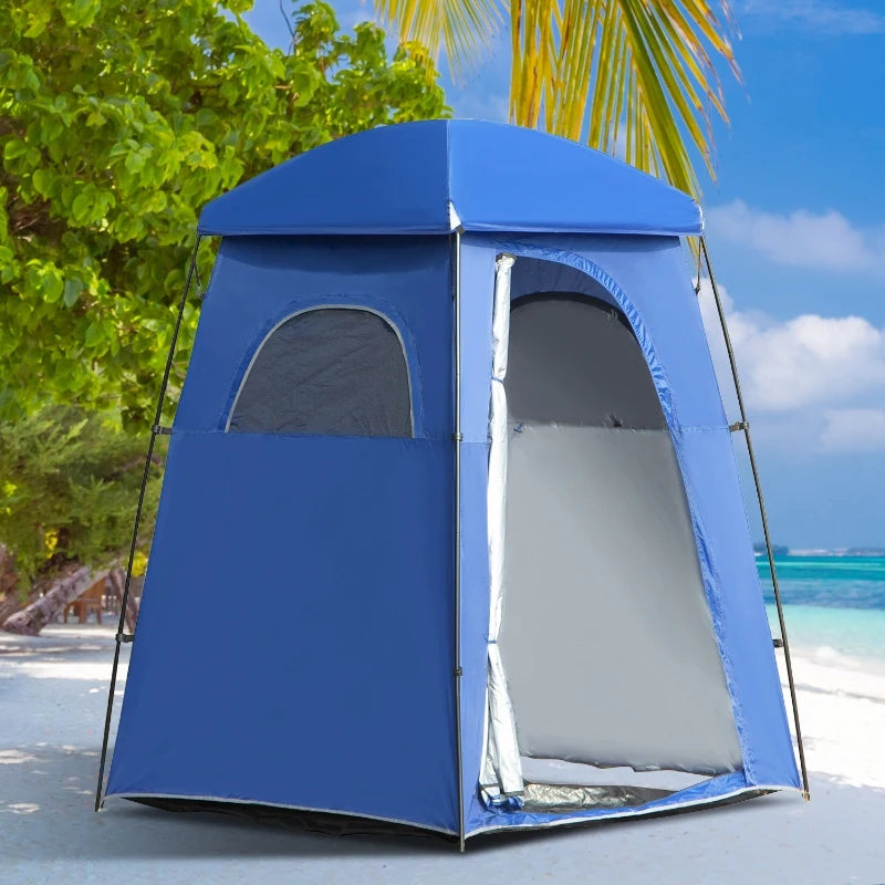 Nancy's Coruche Shower cabin - Shower tent - Changing room tent - Camping shower - Blue - ± 170 x 170 x 220 cm