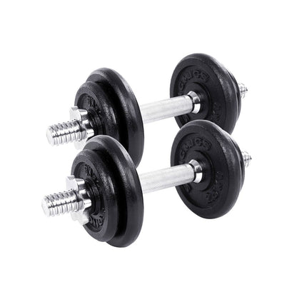 Nancy's Bowne Set van 2 verstelbare Gietijzeren Dumbells  - Halterset - Dumbbellset