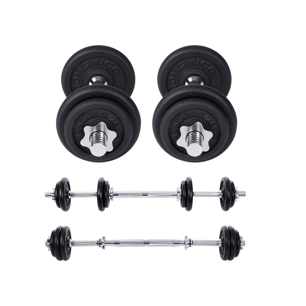 Nancy's Bowne Set van 2 verstelbare Gietijzeren Dumbells  - Halterset - Dumbbellset