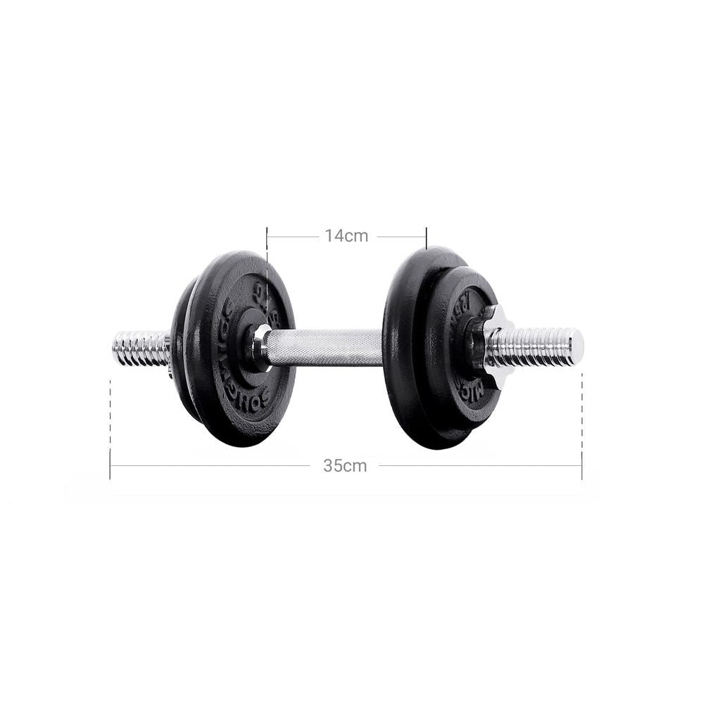 Nancy's Bowne Set van 2 verstelbare Gietijzeren Dumbells  - Halterset - Dumbbellset