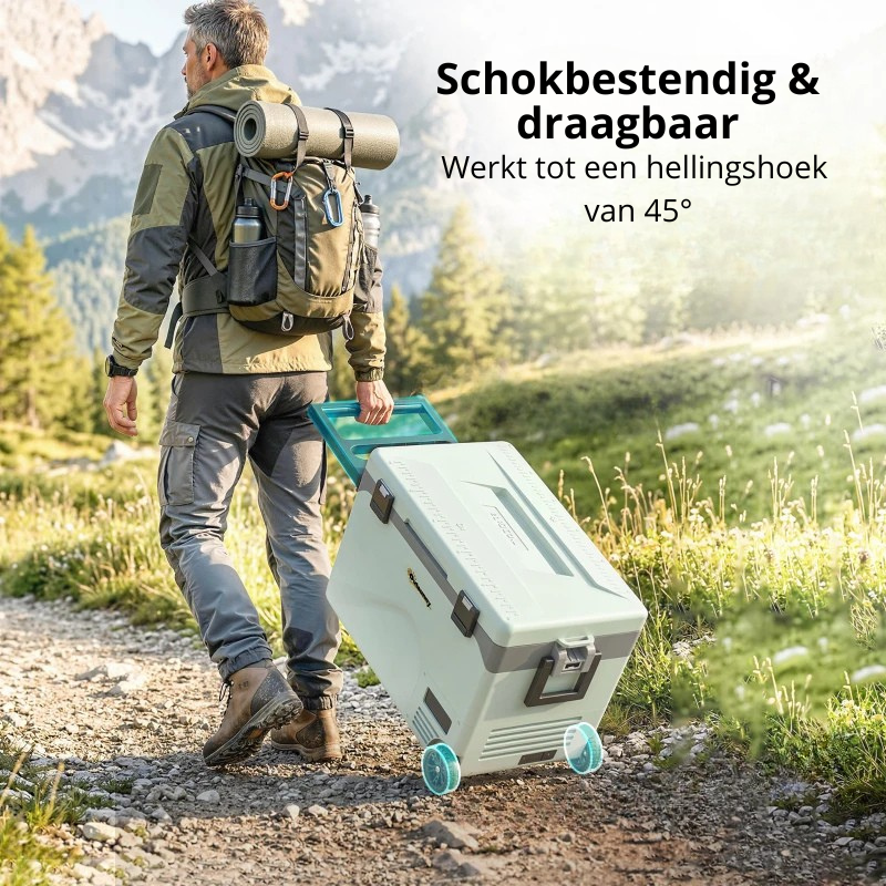Nancy's Soverato Koelbox - Compressorkoeling - Koeler - Digitale Display - Bluetooth App - Groen / Zwart - 42,5 Liter