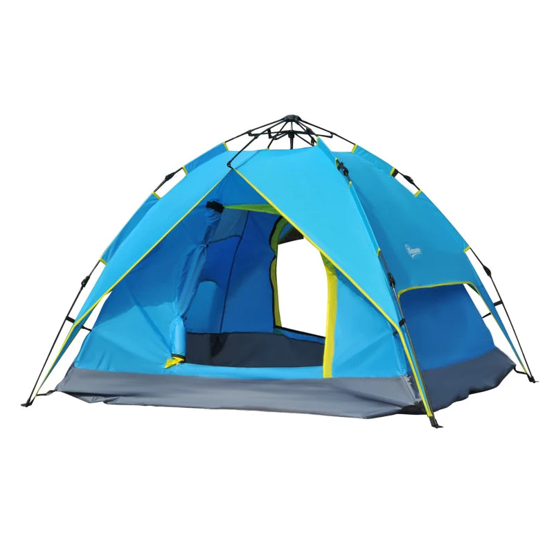 Nancy's Valongo Kampeertent - Camping tent - 3 tot 4 personen - Blauw - 230 x 200 x 135 cm