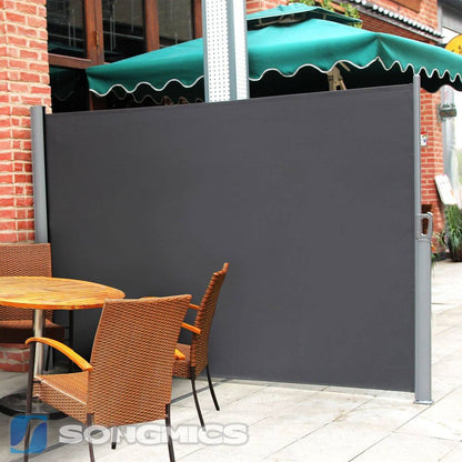 Nancy's Othello Privacy screen - Sun protection - Side awning - Balcony - Terrace - Gray - 300 x 160 cm