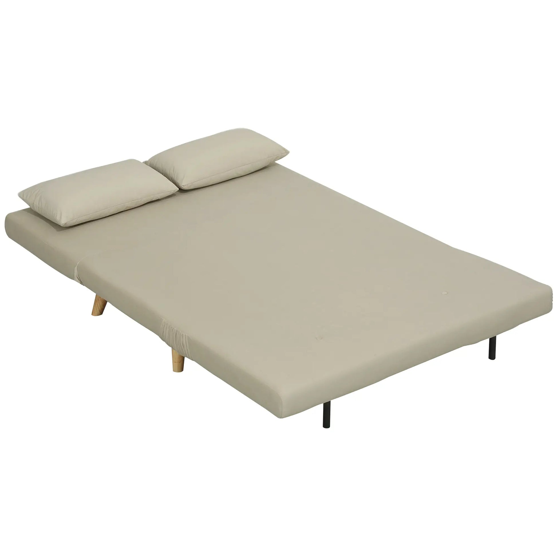 Nancy's Crissolo Slaapbank - Zitbank - Logeerbank - Beige - Fluweel