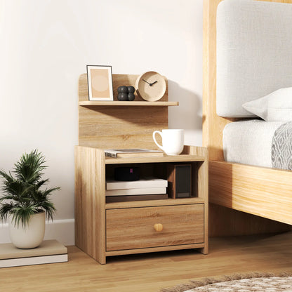 Nancy's Fiesso Nachtkastje - Bijzettafeltje - Hout - ± 40 x 35 x 65 cm