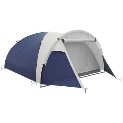 Nancy's Forano Kampeertent - Campingtent - 3-4 Personen - Blauw / Grijs - 320 x 240 x 130 cm