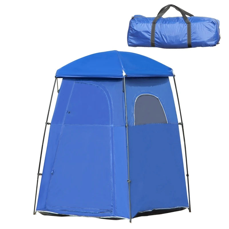 Cabine de douche Nancy's Coruche - Tente de douche - Tente de vestiaire - Douche de camping - Bleu - ± 170 x 170 x 220 cm