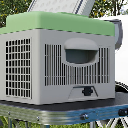 Nancy's Sover Koelbox - Koeler - AC / DC Aansluiting - -20 ℃ tot 10 ℃ - Groen / Grijs - 16 Liter