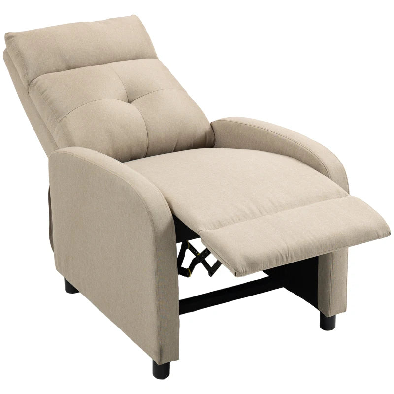 Nancy's Spoleto Relaxfauteuil - Relaxstoel - Loungestoel - Beige - Linnen