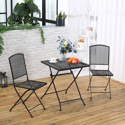 Nancy's Brunston Bistro set - Garden set - Balcony set - Black