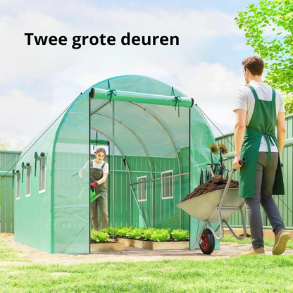 Nancy's Porcari Tuinkas - Plantenkas - Kweekkas - PE-Afdekking - UV-Bescherming - 200 x 300 x 200 cm