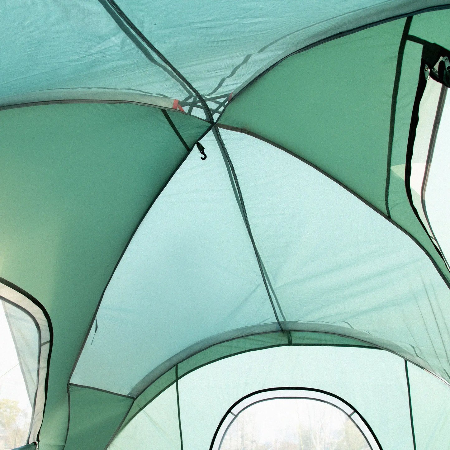 Nancy's Prestimo Kampeertent - Camping tent - Voor 5 tot 6 Personen - Groen - 455 x 230 x 180 cm