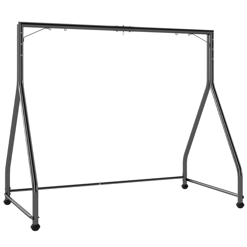 Nancy's Ronchi Schommelframe - Frame voor schommelbank - Zwart - Staal - ± 210 x 115 x 175 cm