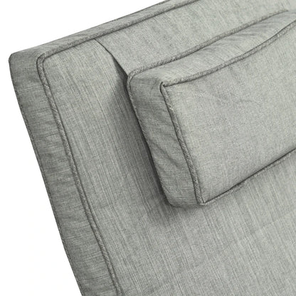 Nancy's Almeida Ligbed - Loungebed - 3-Delige Set van 2 ligbedden + bijzettafel - Rotan - Grijs