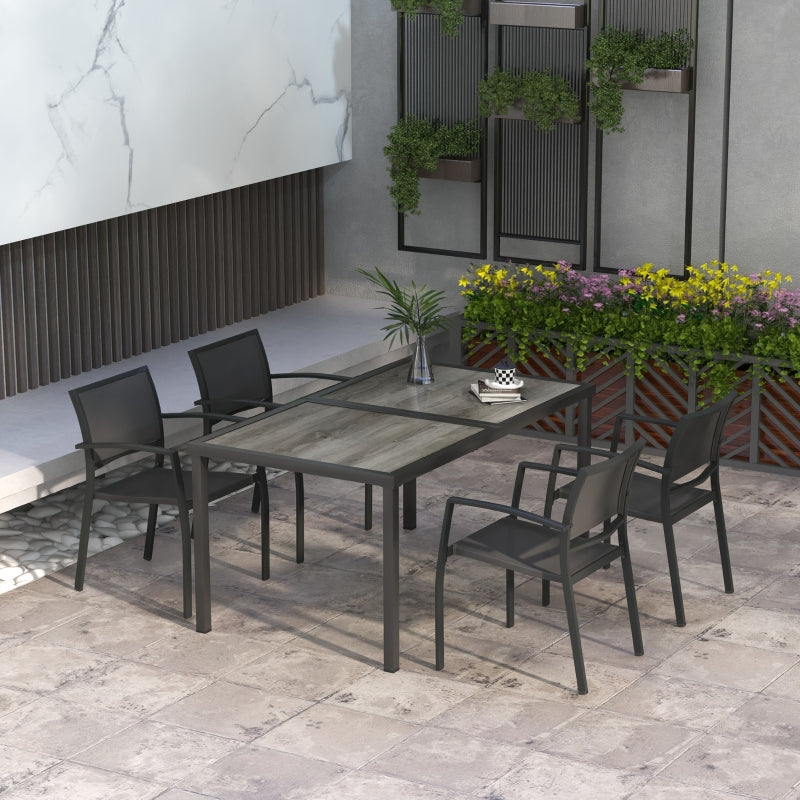 Nancy's Turian Tuinset - 4-persoons Tuin set - Grijs