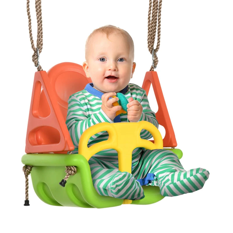 Nancy's Carnota Baby swing - Garden swing - Toddler swing - Length-adjustable rope - ± 50 x 35 x 120/180 cm
