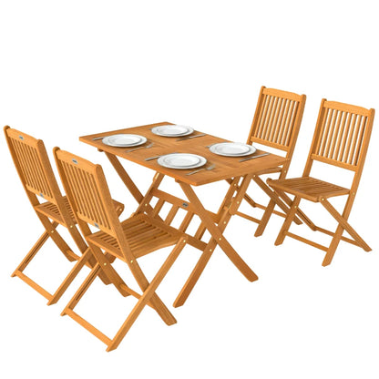 Nancy's Sarnico Tuinset - 5-Delige Terrasset - Tuinmeubelset - Acaciahout