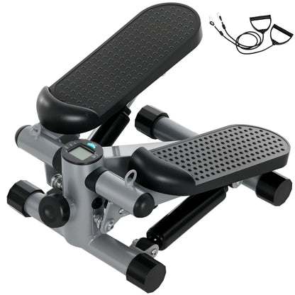 Nancy's Giglio Stepper - Step Apparaat - Fitness Step - LCD-scherm - Grijs