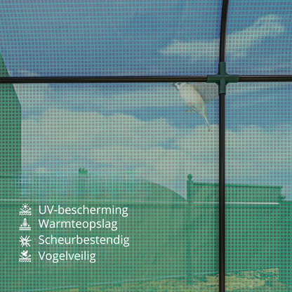 Nancy's Poffabro Kweekkas - Tuinkas - Plantenkas - Waterdicht - UV-Bestendig - Groen - ± 170 x 70 x 200 cm